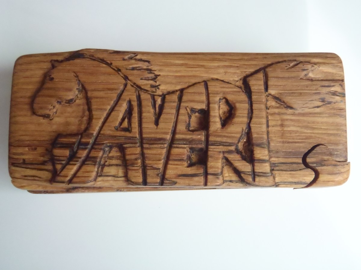 puzzle box with horse and name