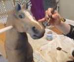 painting a rocking horse