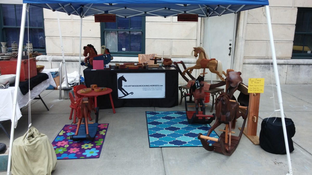 heartwood rocking horses at the big crafty