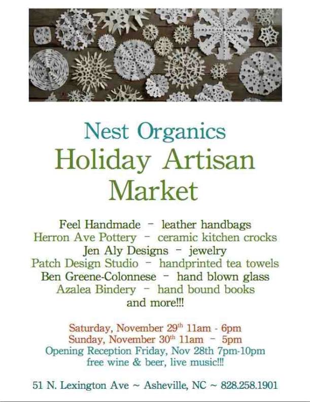 Details about nest organic's artisan market 2014