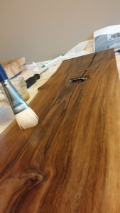 shellac the base for cedar horse head wall hanging