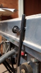 drill press key held on drill press by magnet