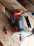 image of ridgid trim router with new vermont american bit in place