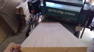 how to set up jointer to plane one face when board is wider than the jointer